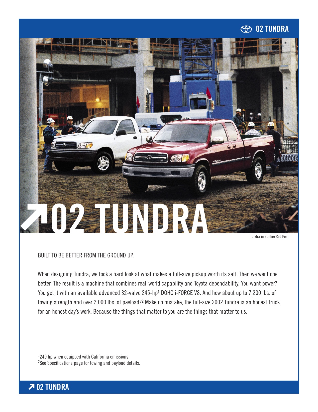 2002 Toyota Tundra Brochure